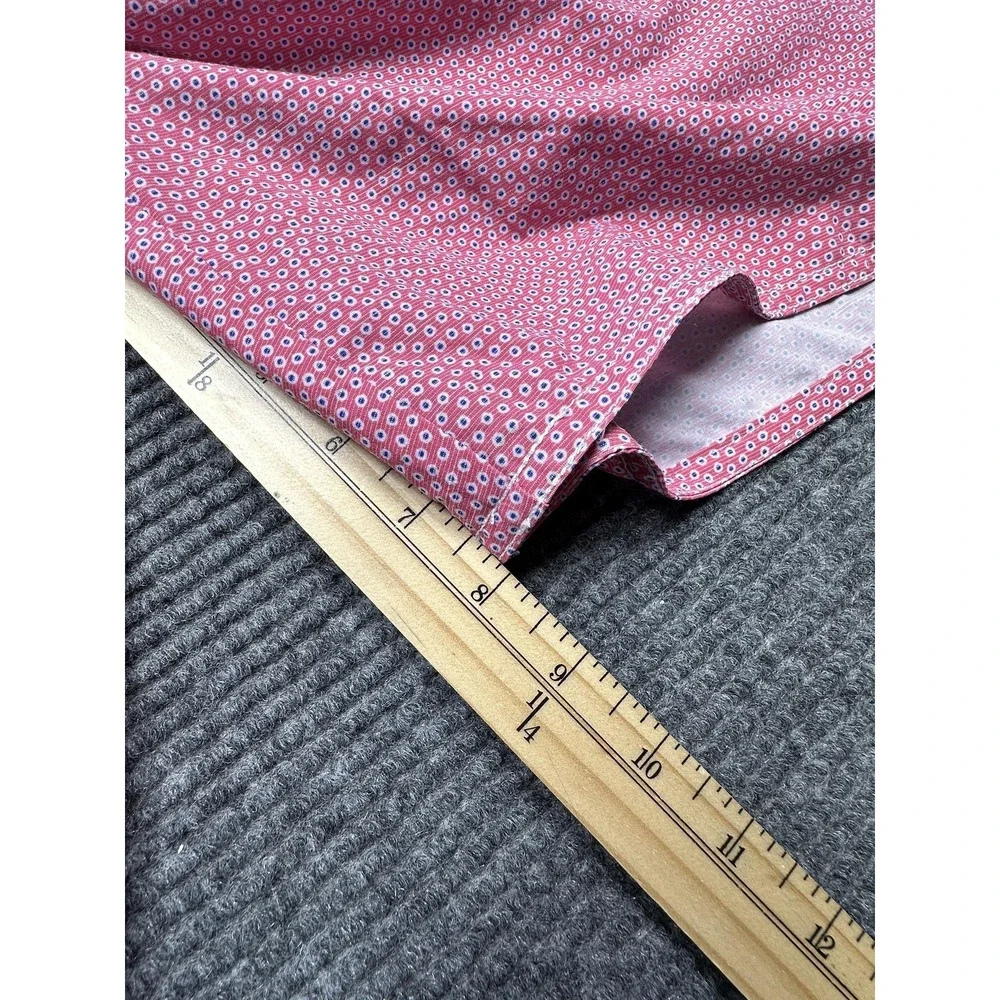 johnnie-O Swim Trunks Mens 2XL Pink Mesh‎ Lined Drawstring Elastic 8in Inseam